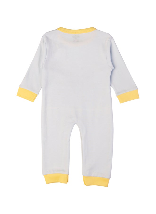 Babies Basic 100% Cotton Printed Long Sleeves Jumpsuit/Romper/Sleepsuit For Babies  - Image 3