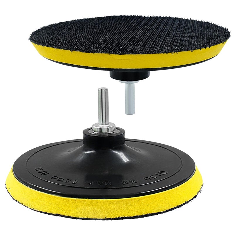 Luomorgo 6 Inch Hook & Loop Backing Pad Orbital Sander Polisher Sanding Pad with M14 Drill Adapter 2pcs - Image 1