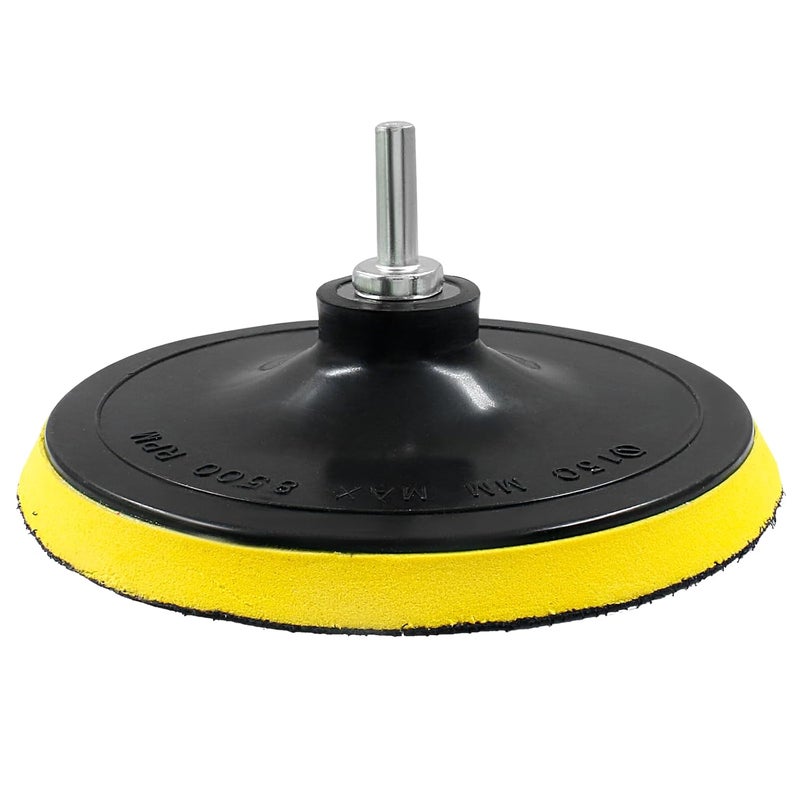 Luomorgo 6 Inch Hook & Loop Backing Pad Orbital Sander Polisher Sanding Pad with M14 Drill Adapter 2pcs - Image 3