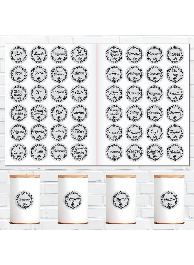 48Pcs Spice Sticker Labels – Waterproof Vinyl with Protective Coating, Durable Kitchen Organizer Tags for Herb and Seasoning Containers, Water-Resistant and Long-Lasting - Image 2