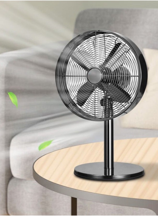 Cady One Table fan with pedestal and 4 high-performance blades, black color  - Image 3