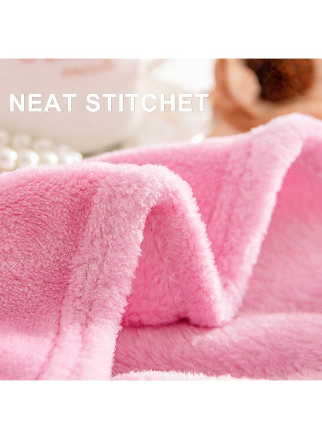 بي اس بي هوم بطانية صيفية فردية من BSB HOME Micromink Pompom Fringe - ناعمة ومريحة وجيدة التهوية ومتعددة الأغراض - وردية - Image 3