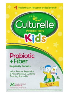 Culturelle Kids Probiotic + Fiber Regularity 1+ Years 24 Single Serve Packets 0.17 oz (4.8 g) Each 