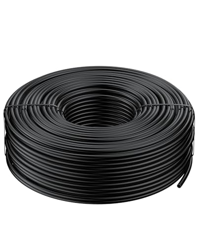 Pawfly 200 ft 14 Drip Irrigation Tubing Black Distribution Tubing for Drip Irrigation System Polyethylene Drip Line Drip Irrigation Hose Tube for QuickConnect Drip Irrigation Emitters - Image 1