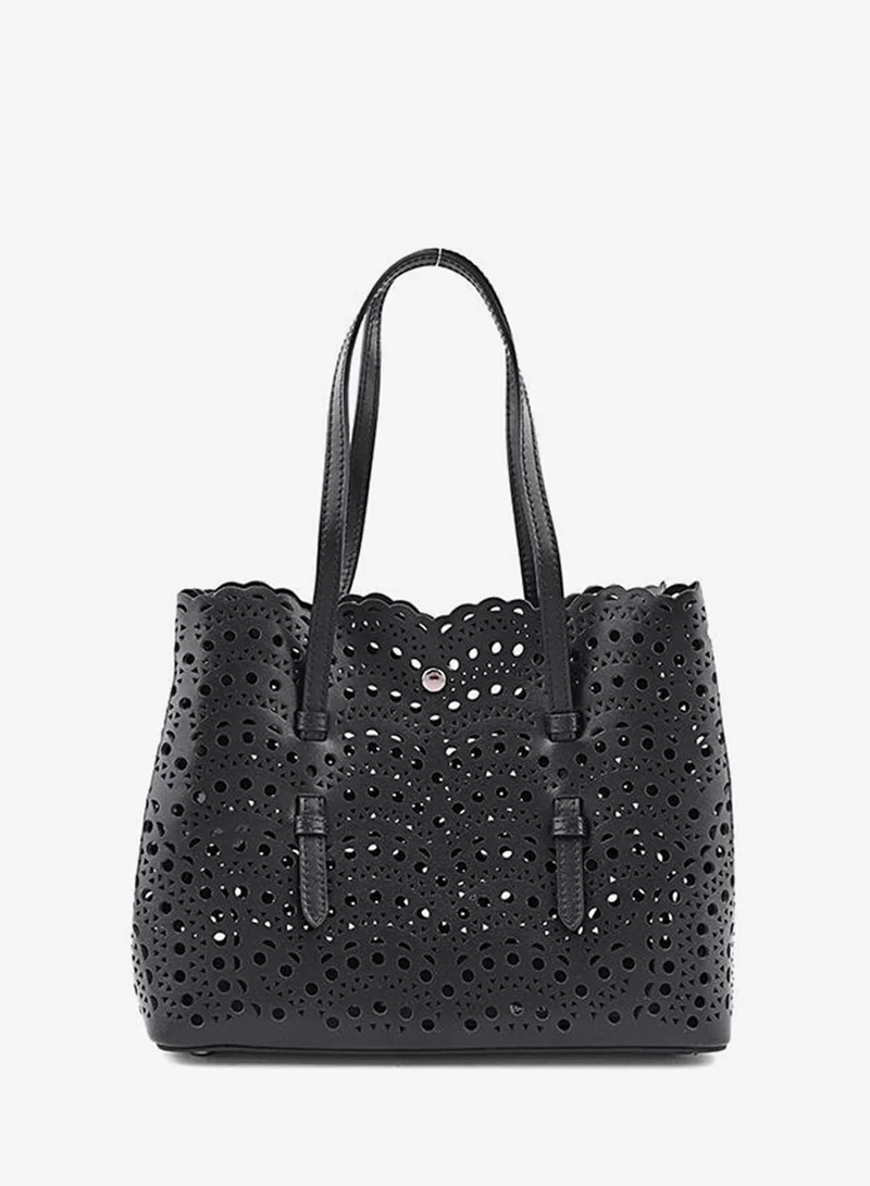 Cuple Women’s Woven Tote Bag Set