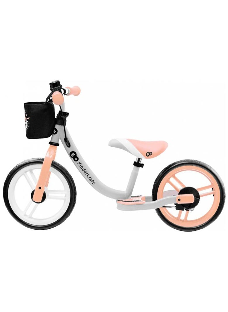 Kinderkraft - Space Balance Bike - Peach Coral - Image 1