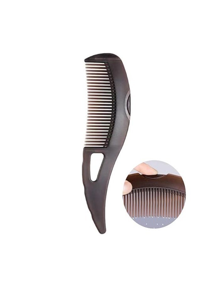 cosmiracle Oil-Removing Dandruff Comb, Self-Cleaning Hollow Teeth Hair Comb with Massage Handle, Scalp Detox Grooming Tool for Grease & Flakes, Portable Hair Brush for Home, Bedroom, Bathroom, Office, Travel, School, Gym, Salon & Outdoor Use, Suitable for Men, Women, Teens, Kids & Whole Family - Image 1