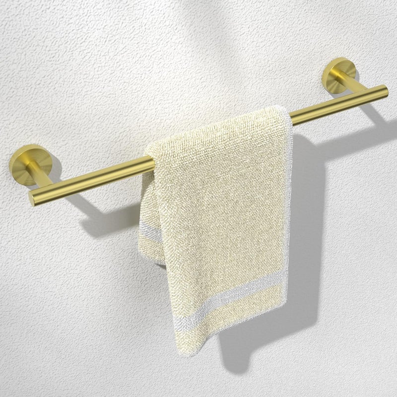 HITSLAM Gold 198 Inch Towel Bar for Bathroom SUS304 Stainless Steel Bathroom Towel Rack Wall Mounted Modern Home Decor Bath Towel Holder with Hardware Accessories