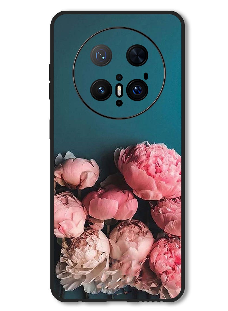 Theodor Case Compatible with Huawei Mate 70 Pro/ 70 Pro + Protection Shockproof Bumper Cover Flowers - Image 1