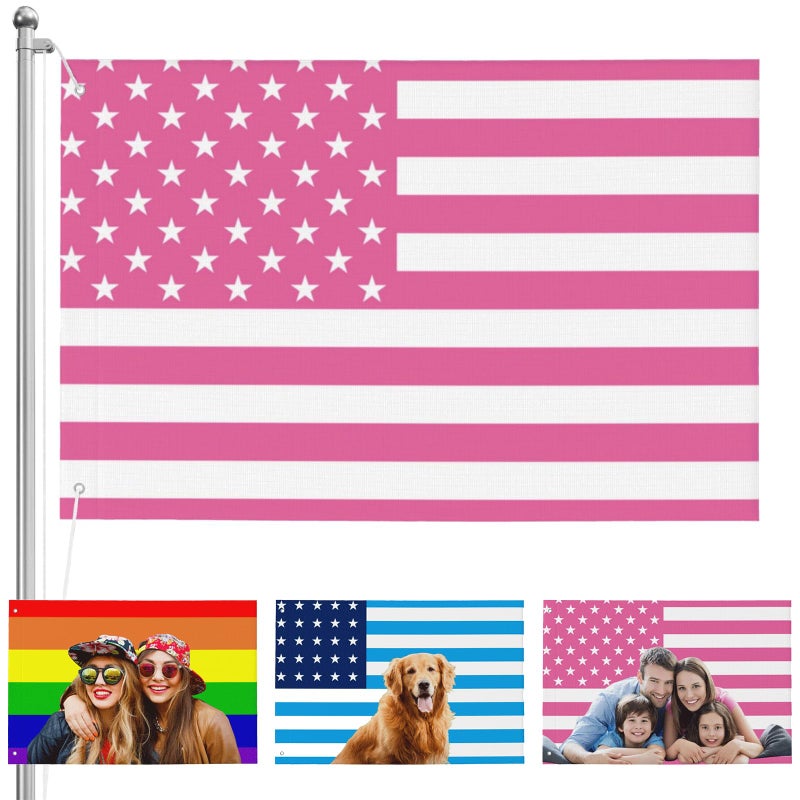 HGASPBC Custom Flags Design Your Own Logo/Image/Text One Side Double Sided Personalized Banner Tapestry for University Dormitories Living Rooms Bedrooms Clubs Outdoor Activities Decoration, 3x5 FT - Image 1