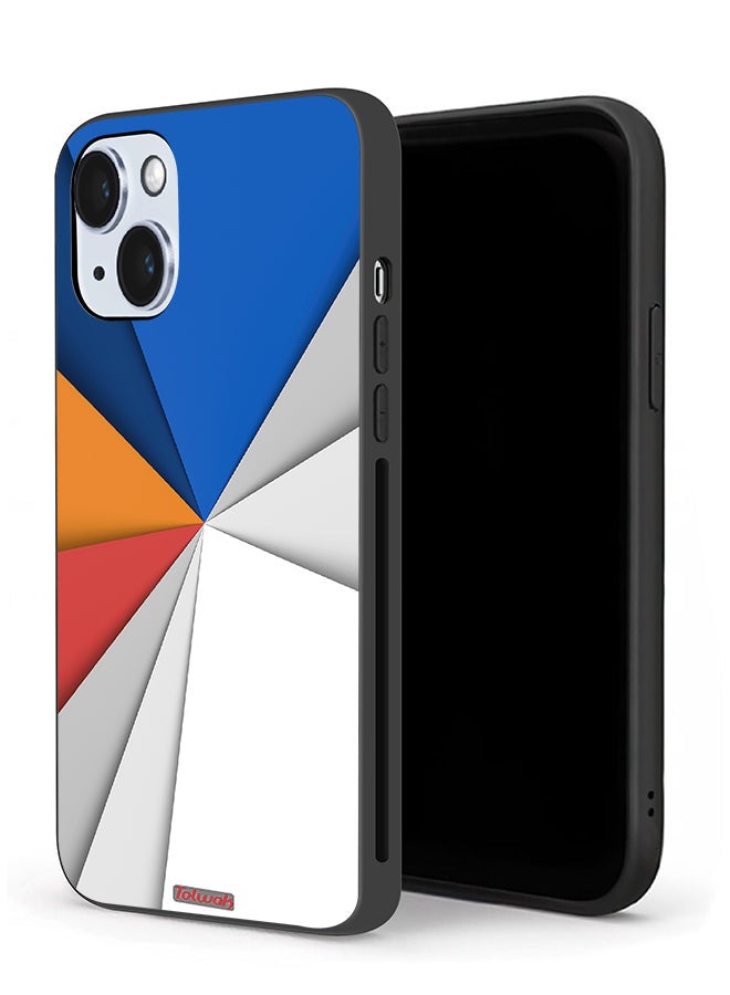 Tolwak Apple iPhone 14 Protective Case Material Matches Abstract Art - Image 1