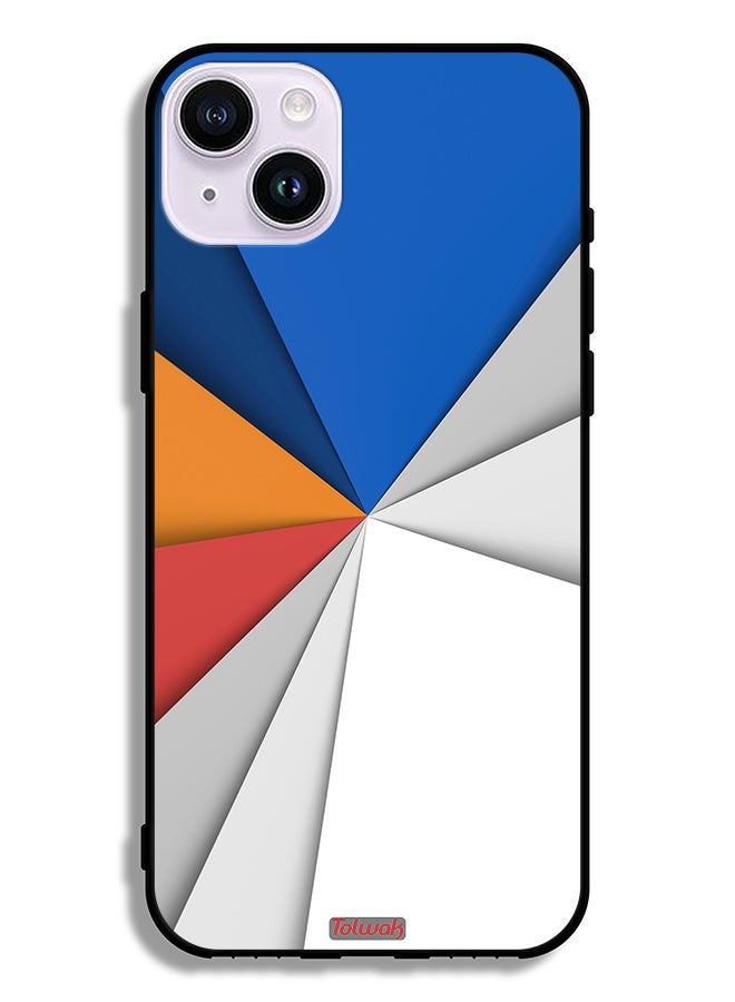 Tolwak Apple iPhone 14 Protective Case Material Matches Abstract Art - Image 2