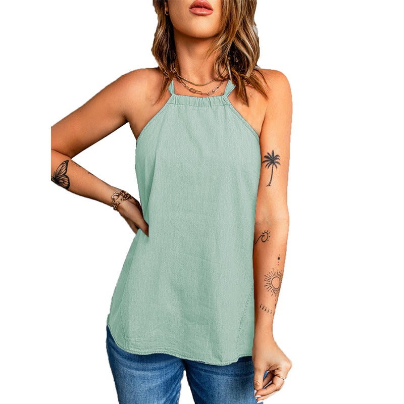Women's Solid Color Casual Camisole Top - Image 5