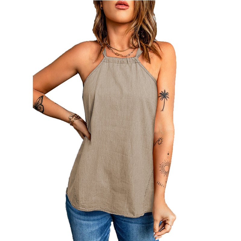 Women's Solid Color Casual Camisole Top - Image 2