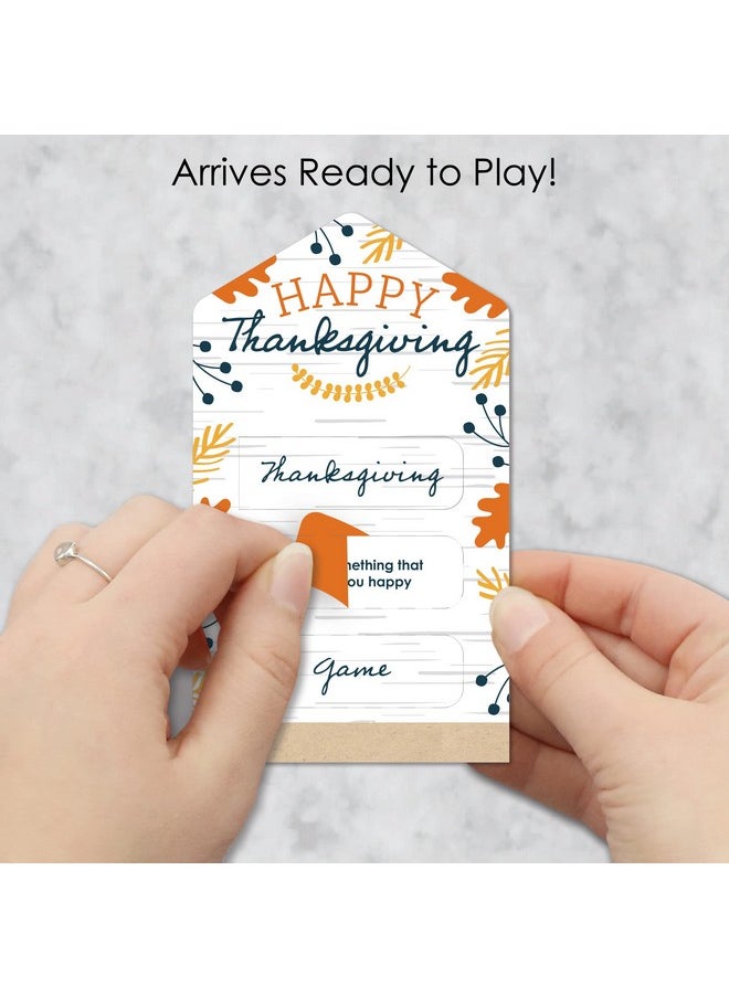 Big Dot of Happiness Big Dot of Happiness Happy Thanksgiving - Fall Harvest Party Game Pickle Cards - Thanksgiving Gratitude Game Pull Tabs - Set of 12  - Image 3