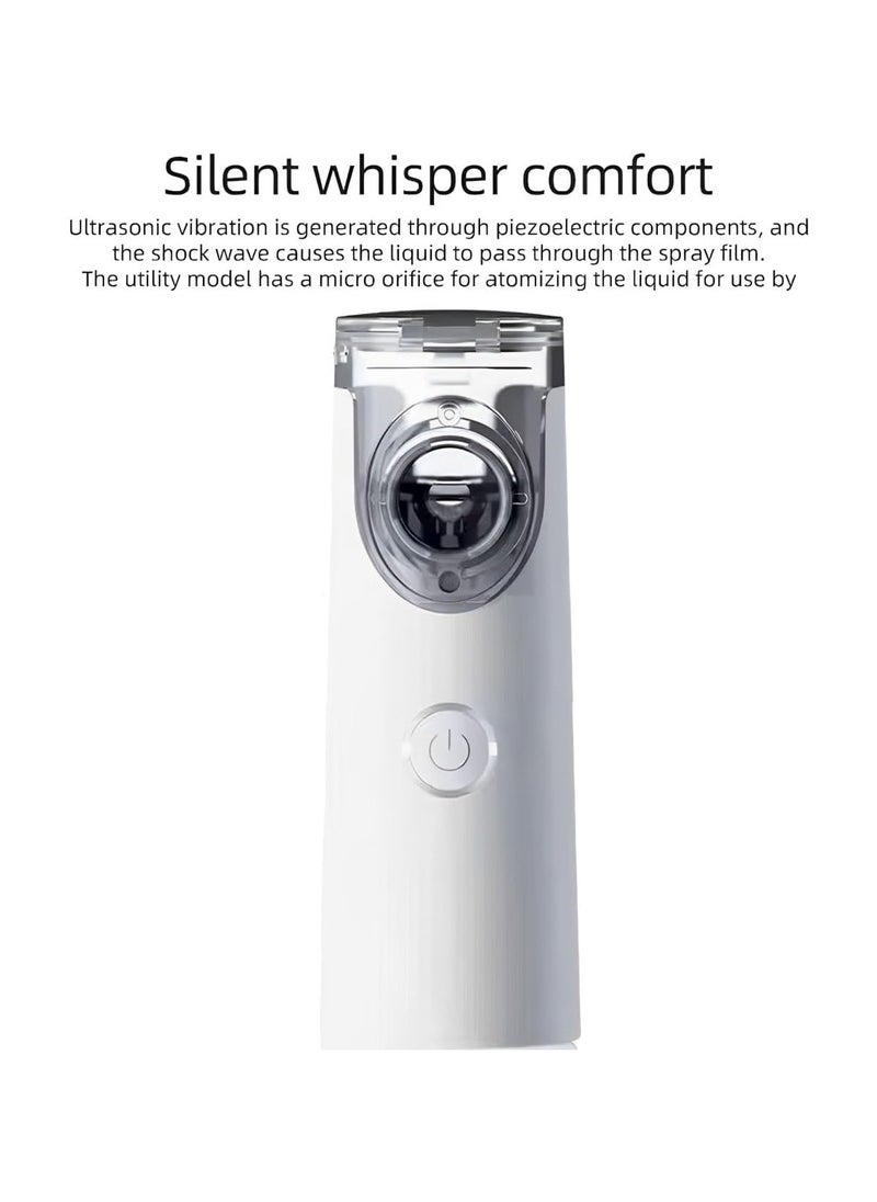 Generic - Portable Handheld Mini Nebulizer,3 Modes Cool Mist Vaporizer,Travel Steam Compressor Humidifier Inhaler for Adults & Kids - Ideal for Breathing Relief Anytime, Anywhere - Image 1