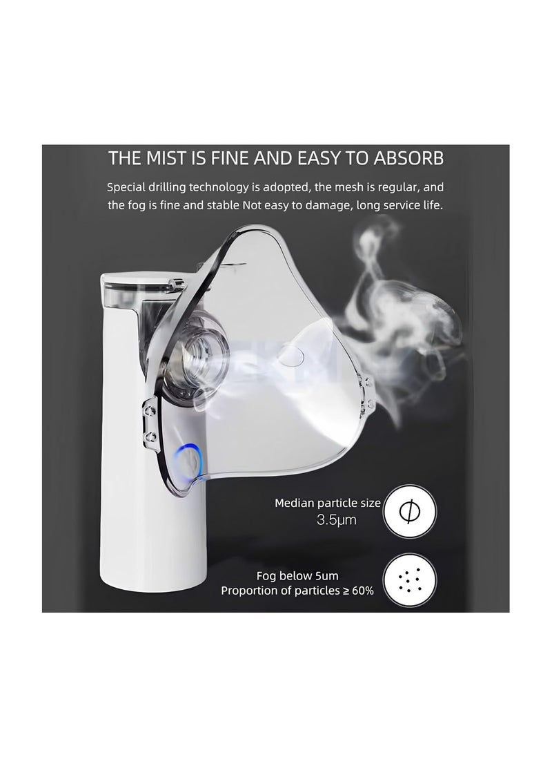 Generic - Portable Handheld Mini Nebulizer,3 Modes Cool Mist Vaporizer,Travel Steam Compressor Humidifier Inhaler for Adults & Kids - Ideal for Breathing Relief Anytime, Anywhere - Image 1