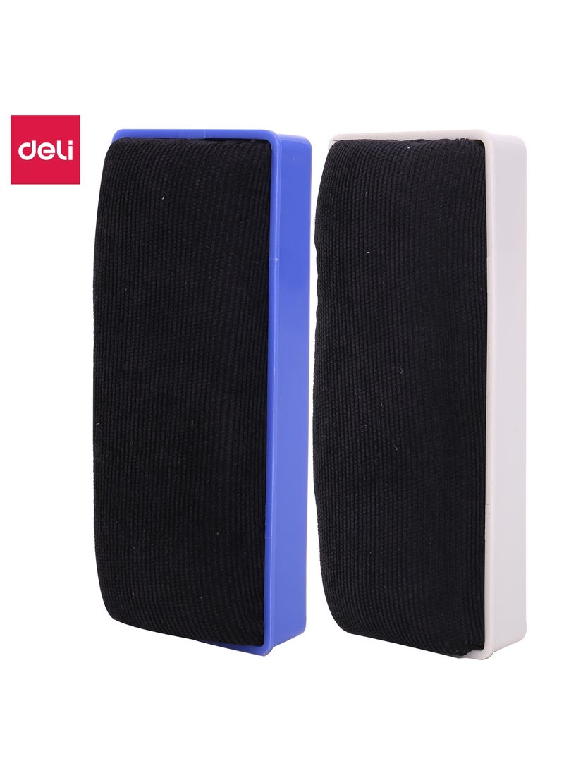 Deli Deli E7838 Whiteboard Eraser 145*60mm BLUE/WHITE - ideal for smooth and clean erasing  - Image 1