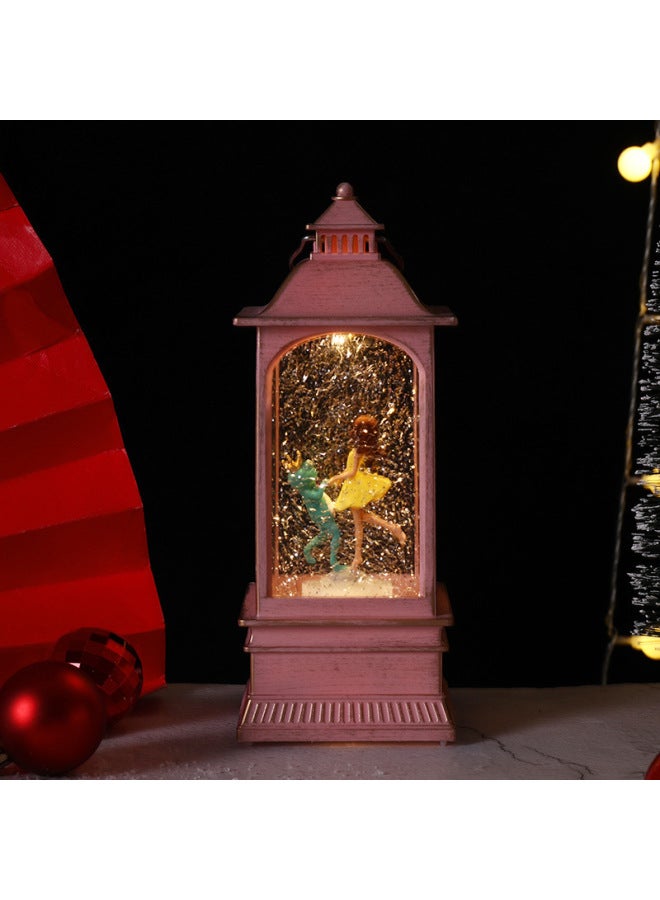 Cross Border Rotating Ballet Music Box Crystal Ball Birthday Gift Boutique Gift Children Toy Music Box-Color:Big Square Ballet Girl Powder Skirt (Rotating)  - Image 5