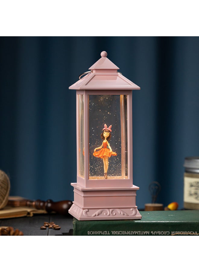 Cross Border Rotating Ballet Music Box Crystal Ball Birthday Gift Boutique Gift Children Toy Music Box-Color:Big Square Ballet Girl Powder Skirt (Rotating)  - Image 4