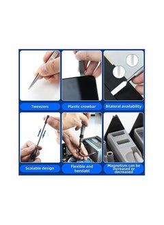 Y&D Screwdriver Set, Mini Magnetic 126 in 1 Portable Cylinder DIY Repair Tool Kit, Suitable for Mobile Phones and Disassembly, Furniture, Car, Computer(Black)  - Image 5