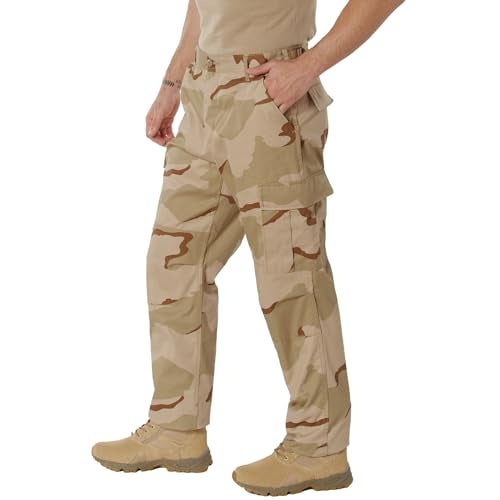 Rothco Camo Tactical BDU Pants - Timeless Style for Ultimate Performance, Tri-Color Desert Camo, S - Image 1