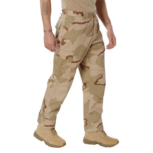 Rothco Camo Tactical BDU Pants - Timeless Style for Ultimate Performance, Tri-Color Desert Camo, S - Image 2