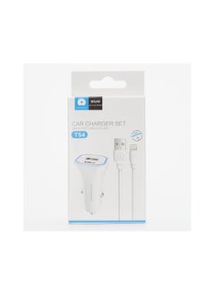 WUW Car charger set T54 SAFE,FAST AND STEADY With lightning cable  - Image 2