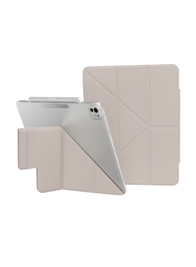Mageasy FaceT Folio Case W/Pencil Holder For Ipad Pro 13- Starlight White - Image 1