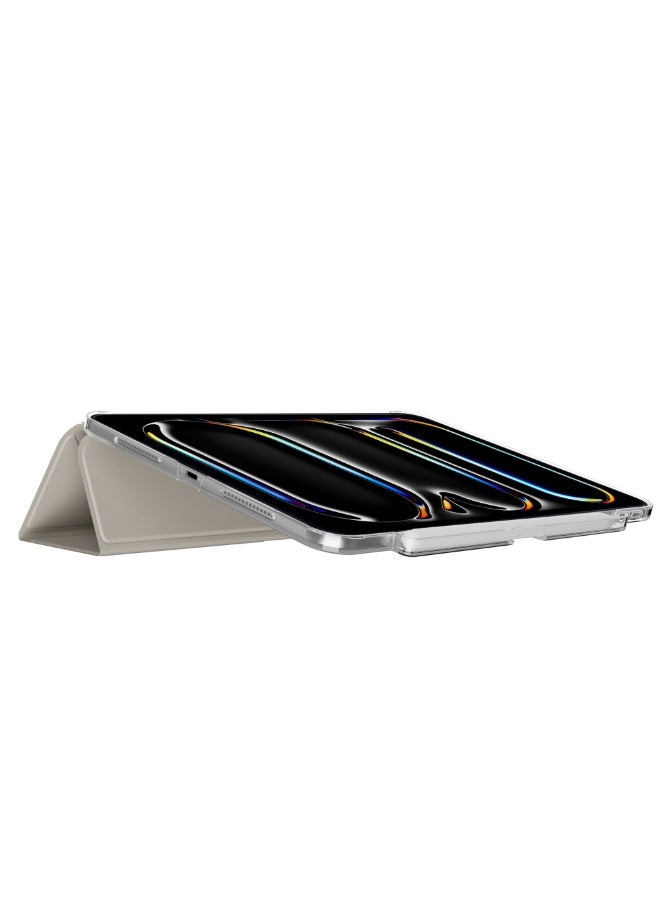 Mageasy FaceT Folio Case W/Pencil Holder For Ipad Pro 13- Starlight White - Image 2
