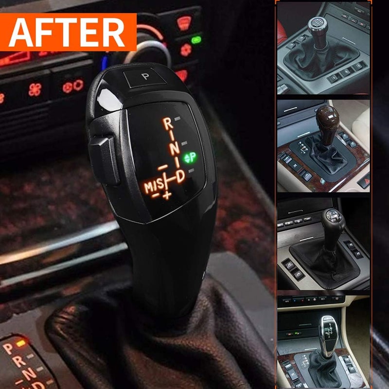 F30 LHD ناقل حركة أوتوماتيكي مع مقبض LED (أسود لامع) - طقم تحديث لـ E90 E92 E84 E89 - Image 3