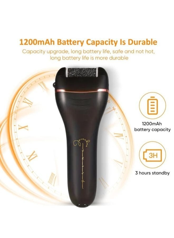 Bukela Electric Foot Callus Remover, Rechargeable and Waterproof, 22-in-1 Professional Pedicure Kit, Foot Care Tools, Wet and Dry Foot File, Suitable for Dead Skin, Cracked Heels, Or Rough Hands, With 3 Roller Heads and 2 Speeds - Image 2