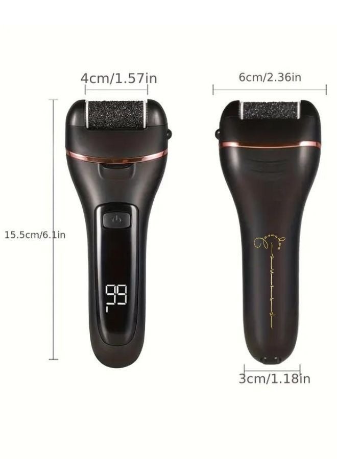 Bukela Electric Foot Callus Remover, Rechargeable and Waterproof, 22-in-1 Professional Pedicure Kit, Foot Care Tools, Wet and Dry Foot File, Suitable for Dead Skin, Cracked Heels, Or Rough Hands, With 3 Roller Heads and 2 Speeds - Image 4