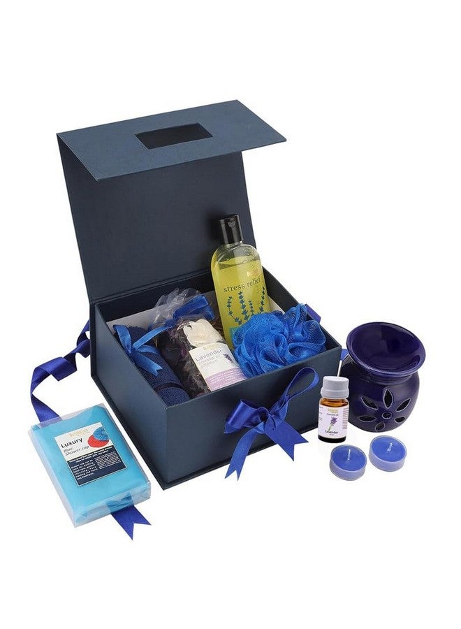 BodyHerbals Lavender Bath And Body Care Gift Set For Women And Men| Luxury Skin Care Kit With Spa Accessories | Gift Box Hamper For Couple| 8 Pcs| Luxury Gift For Birthdays, Anniversaries, Christmas And Special Celebrations| 100 % Vegan - Image 3