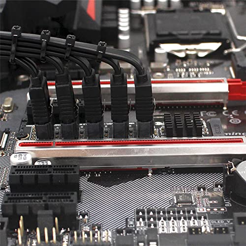 xiwai NGFF NVME M-Key PCI Express to SATA 3.0 6Gbps 5 Ports Adapter Converter Hard Drive Extension Card JMB585 2280 - Image 3