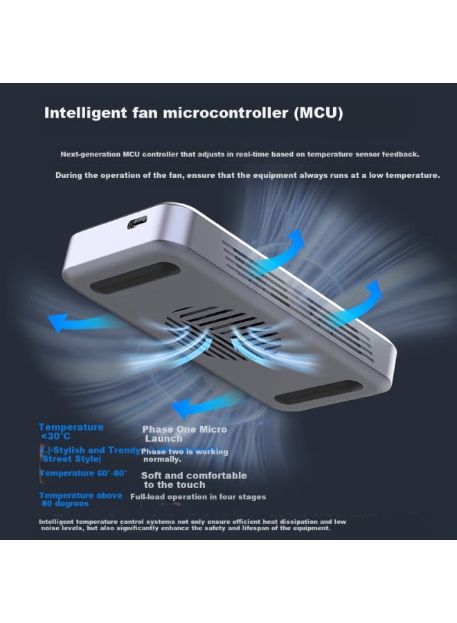 Godo o Usb4 Solid State Drive Enclosure M.2 Portable External Box Nvme Laptop 40gbps With Fan Compatible With Thunderbolt 4/3 3.2/3.1/3.0 Laptop Desktop Smartphone - Image 2