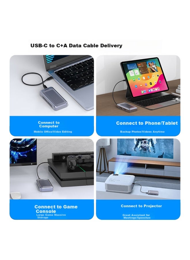 Godo o Usb4 Solid State Drive Enclosure M.2 Portable External Box Nvme Laptop 40gbps With Fan Compatible With Thunderbolt 4/3 3.2/3.1/3.0 Laptop Desktop Smartphone - Image 4