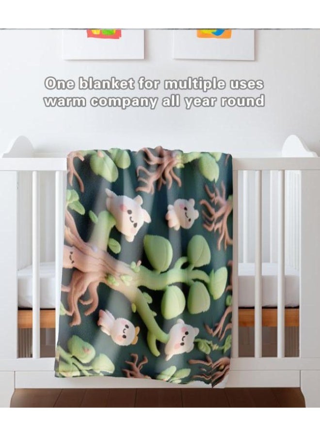 general Baby and children's cartoon flannel thin blanket (warm and comfortable, suitable for sleep, game use) 70cm*100cm - Image 4