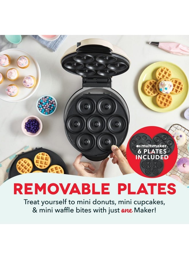 Dash DASH MultiMaker Treat Maker System, Mini Donuts, Waffle Bites, Mini Cupcakes - Cream  - Image 1