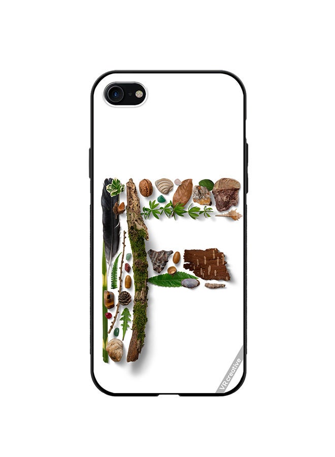 VR CREATIVE Protective Case Cover For Apple iPhone SE (2022) Alphabet F Design Multicolour - Image 1