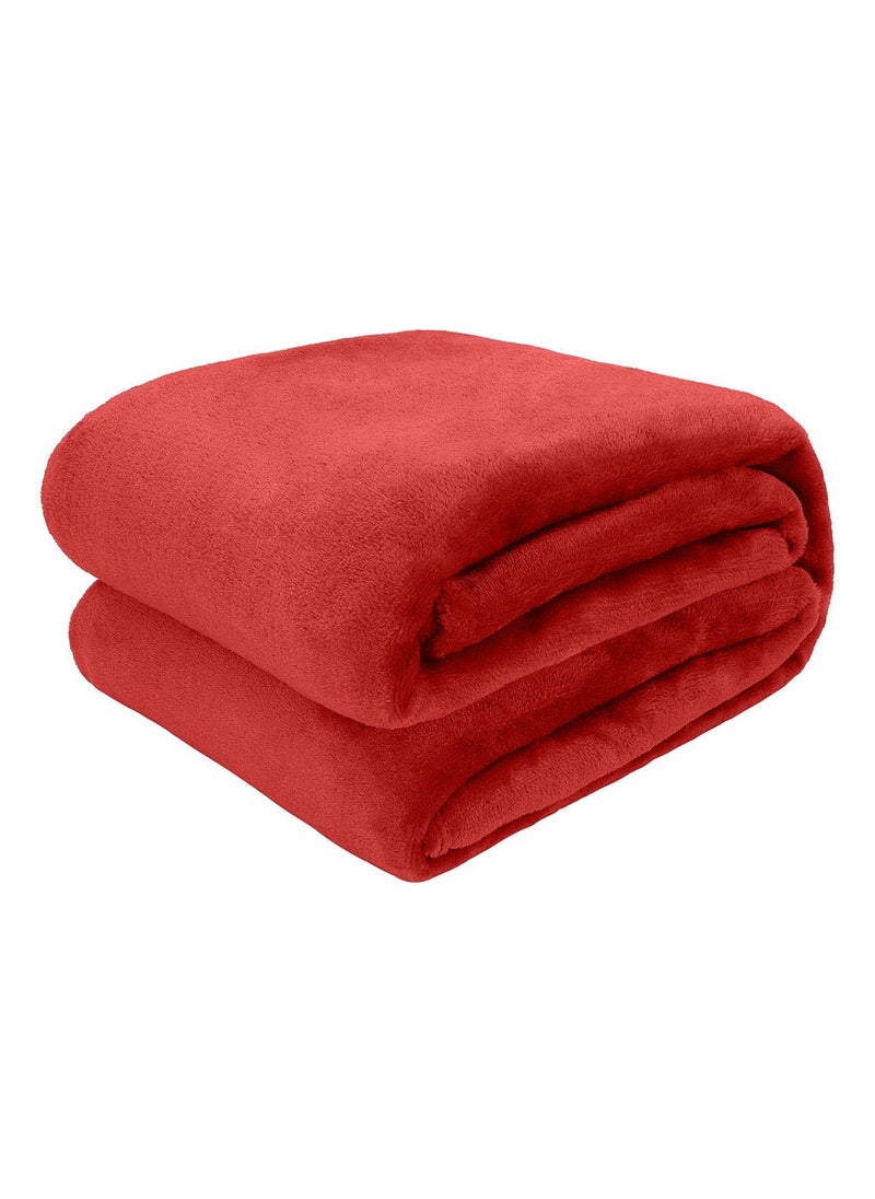 T G H Flannel Fleece Double Size 220x240cm for All Season Fluffy Blanket Warm Bed Blanket Throw for Sofa & Bed Comfortable and Soft Blanket  - Image 1