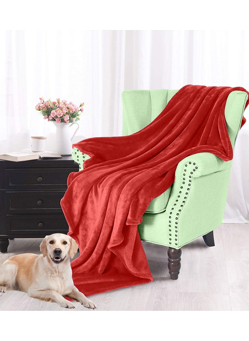 T G H Flannel Fleece Double Size 220x240cm for All Season Fluffy Blanket Warm Bed Blanket Throw for Sofa & Bed Comfortable and Soft Blanket  - Image 3