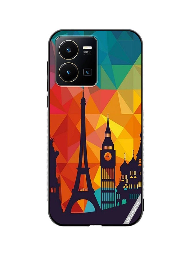 Protective Case Cover For Vivo Y35 Popular Place Design Multicolour