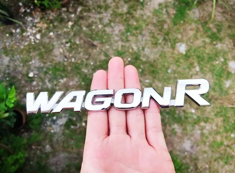 Utkarsh Car Side Chrome Finish/Plated Backside Badge Logo/Decal Emblem 3D Adhesive Monogram Water Resistance Text Sticker for Maruti Suzuki Wagonr Cars - Image 4