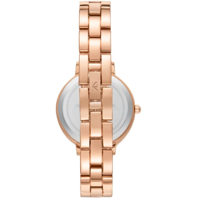 KENNETH SCOTT Kenneth Scott K23501-RBBB Women's Analog Display Watch & Alloy Strap Black