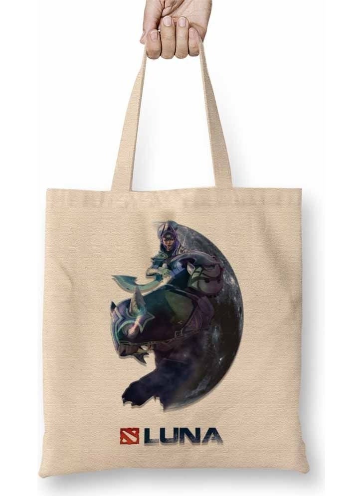Baskı Dükkanı Print Shop Luna Dota 2 Tote Bag Long Handle 