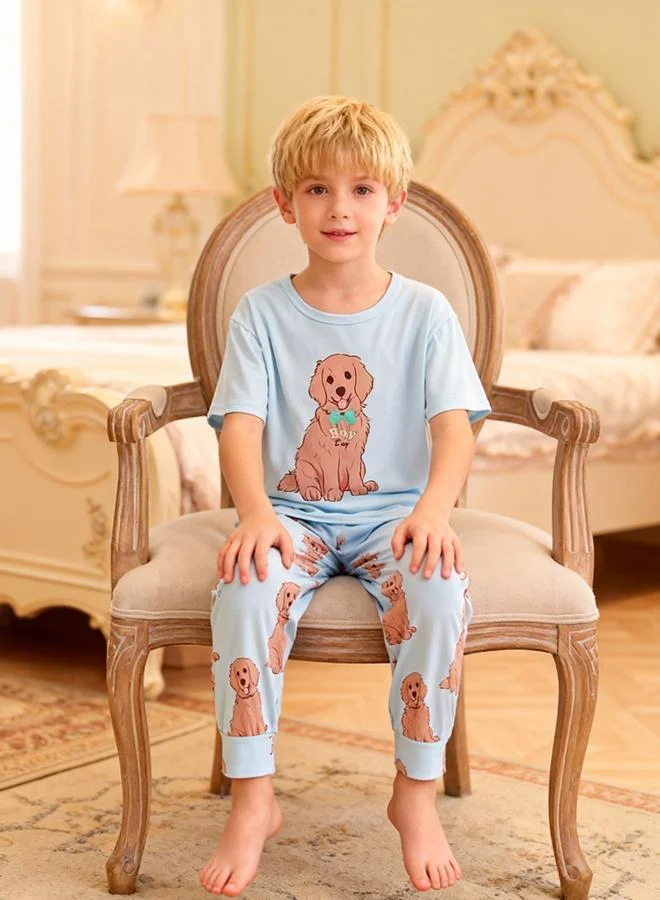 تايك تو Boys Graphic Print T-Shirt and Pyjama Set