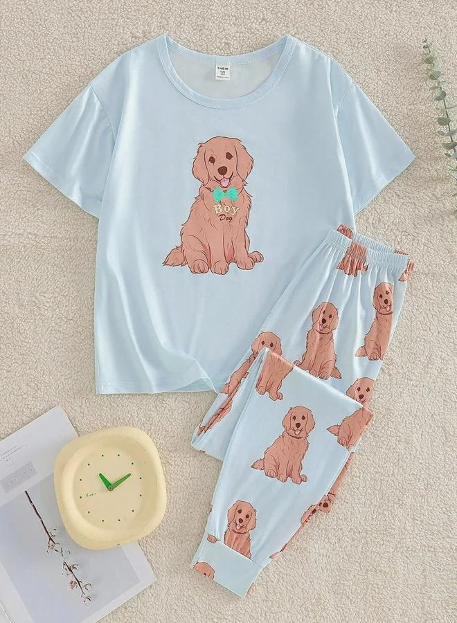 تايك تو Boys Graphic Print T-Shirt and Pyjama Set