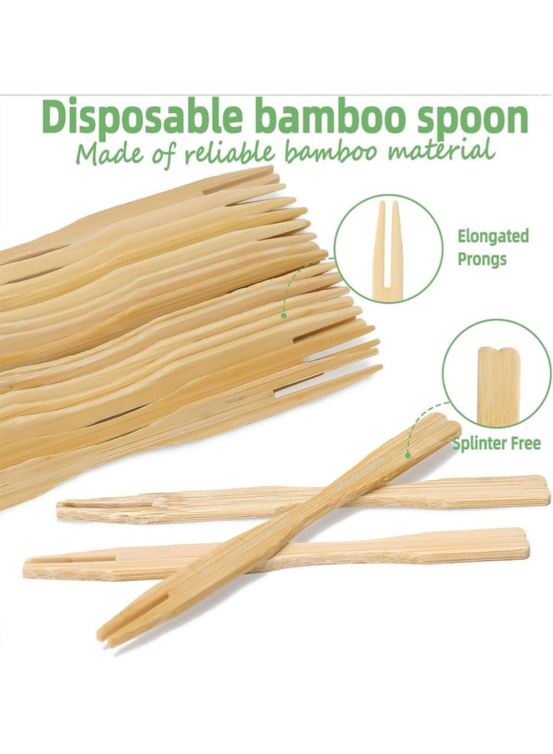 100 Pcs Mini Fruit Fork, 3.9 inch Disposable Forks for Fruit, Snack, Desserts, etc  - Image 4