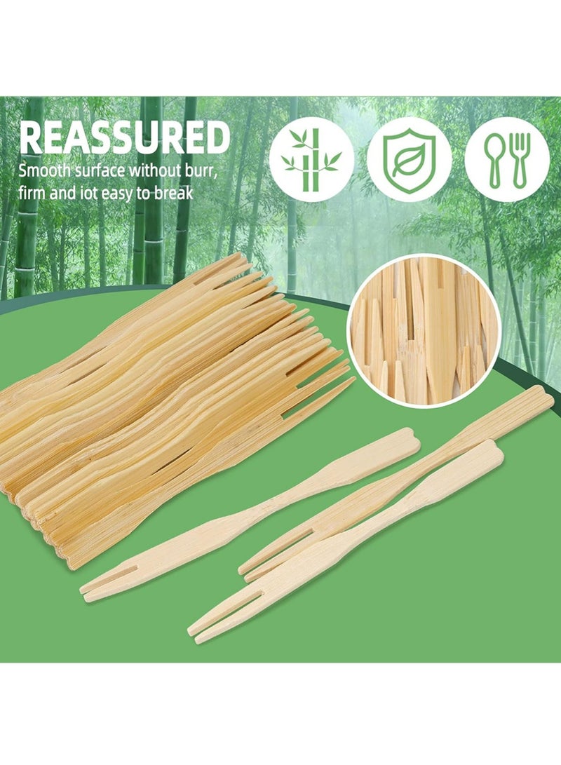 100 Pcs Mini Fruit Fork, 3.9 inch Disposable Forks for Fruit, Snack, Desserts, etc  - Image 5